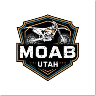 Moab Utah Motorcycle Off Road Adventure Posters and Art